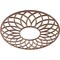 Ekena Millwork Cannes Wood Fretwork Pierced Ceiling Medallion, Walnut, 18"OD x 6 1/8"ID x 1/4"T CMWP18X18X0250CNWA - alternate 4